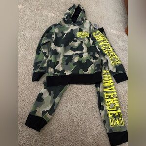 Converse Black and Green Camo Hoodie